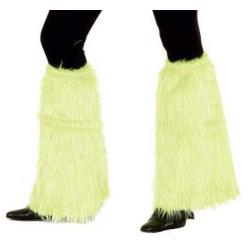 Pluchestulpen Neongroen