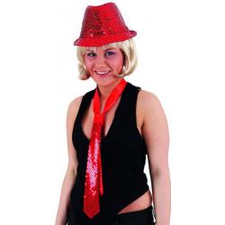 Stropdas pailetten Rood