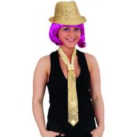 Stropdas pailetten Goud