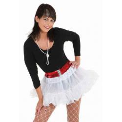 Paillettenriem Rood