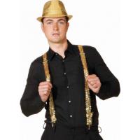 Paillettenbretels Goud