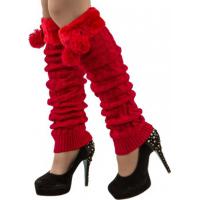 Beenwarmers met bolletjes Rood