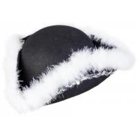 Funkenhoed Zwart met Zilverband