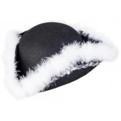 Funkenhoed Zwart met Zilverband