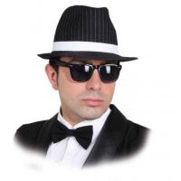 Gangsterhoed Zwart met strepen