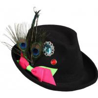 Bayernhoed met veren zwart