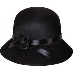 Dameshoed 20er jaren Zwart