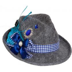 Traditionele Hoed Grijs Blauw