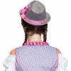 Traditionele Hoed Grijs/roze