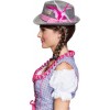 Traditionele Hoed Grijs/roze