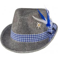 Traditionele Hoed Grijs/blauw