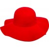 Slappe hoed Rood