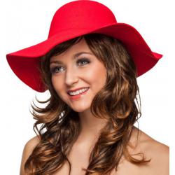 Slappe hoed Rood