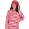 Slaapmuts Rood/Wit