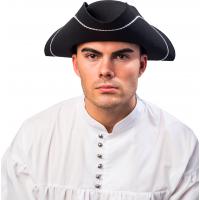 Driepunt Zwart met Zilverband