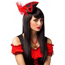 Minihoed Piratin Zwart/Rood