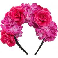 Haarstuk bloemenpracht Roze