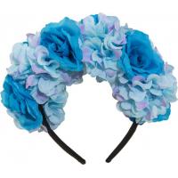 Haarstuk bloemenpracht Turquoise