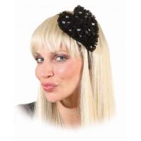 Haarstuk Groot Hart zwart