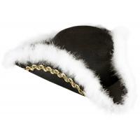 Funkenhoed Zwart met Goudband