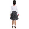 Rock'n'Roll Girl Zwart met Witte Stippen. 