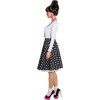 Rock'n'Roll Girl Zwart met Witte Stippen. 