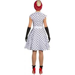Rock'n'Roll Girl Wit met Zwarte Stippen