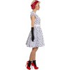 Rock'n'Roll Girl Wit met Zwarte Stippen