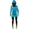 Wrap-shirt, turquoise