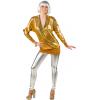 Wrap-shirt, goud