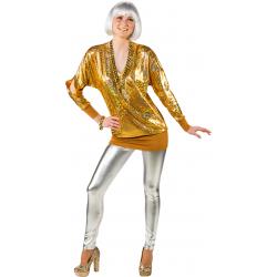 Wrap-shirt, goud