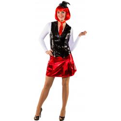 Pailletten vest zwart