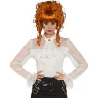 Kanten blouse wit