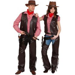 Cowgirl beenbeschermers bruin