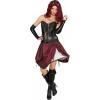 Steampunk Hoepelrok wijnrood