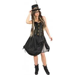 Steampunk Hoepelrok Zwart