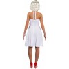 Neckholderdress wit