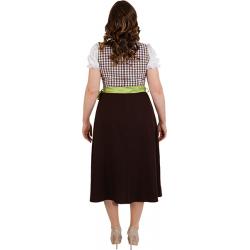 Dirndl Lang bruin/groen