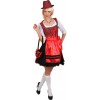 Dirndl Jurk Zwart-Rood 