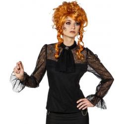 Kanten Blouse Zwart
