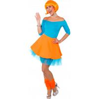 Rock'n Roll rok, neon oranje