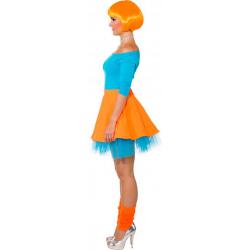 Rock'n Roll rok, neon oranje