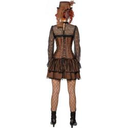 Steampunk Korset Bruin-Oudgoud