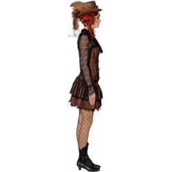 Steampunk Korset Bruin-Oudgoud