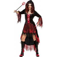 Halloween Jurk Zwart-Rood