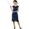 Roaring Twenties Jurk Blauw