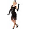Roaring Twenties Jurk Rafels Zwart