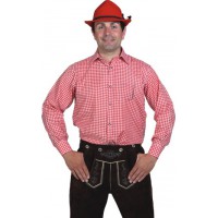 Overhemd Rood Wit geblokt