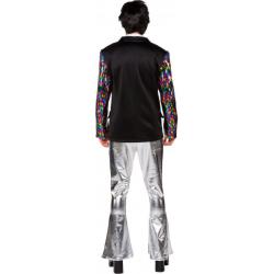 Broek met wijde pijpen Zilver