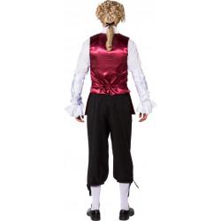Jacquard vest de lux wijnrood